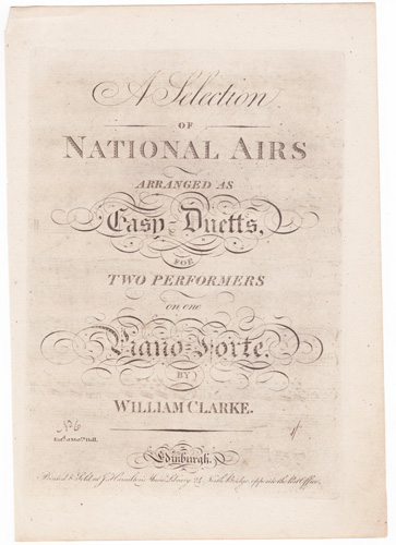 A Selection of National Airs
arranged as Easy-Duetts 